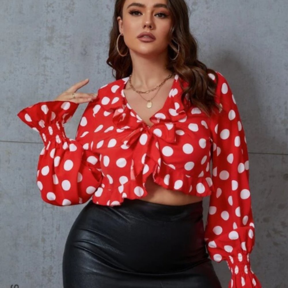 Polka Dot Crop Top